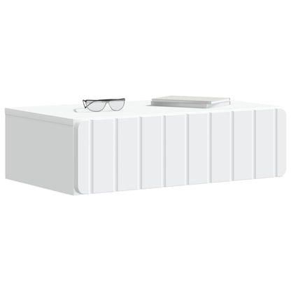 Tavolino da Parete Laterale Bianco 59 x 34,5 x 17 cm | homemem39