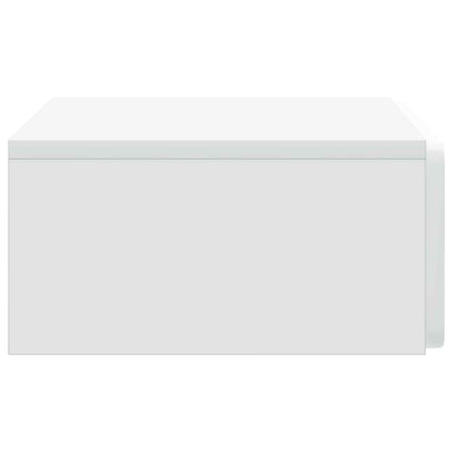 Tavolino da Parete Laterale Bianco 59 x 34,5 x 17 cm | homemem39