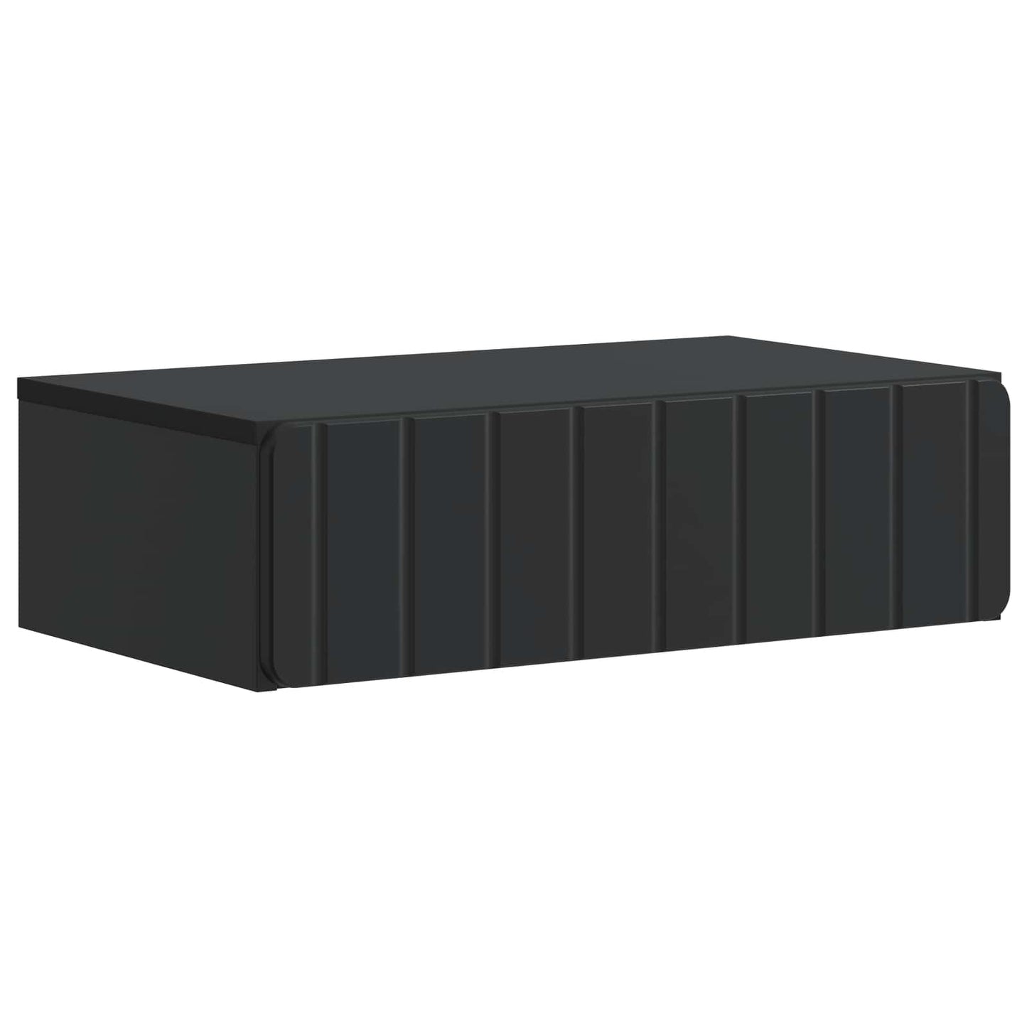 Tavolino da Parete Laterale Nero 59 x 34,5 x 17 cm | homemem39
