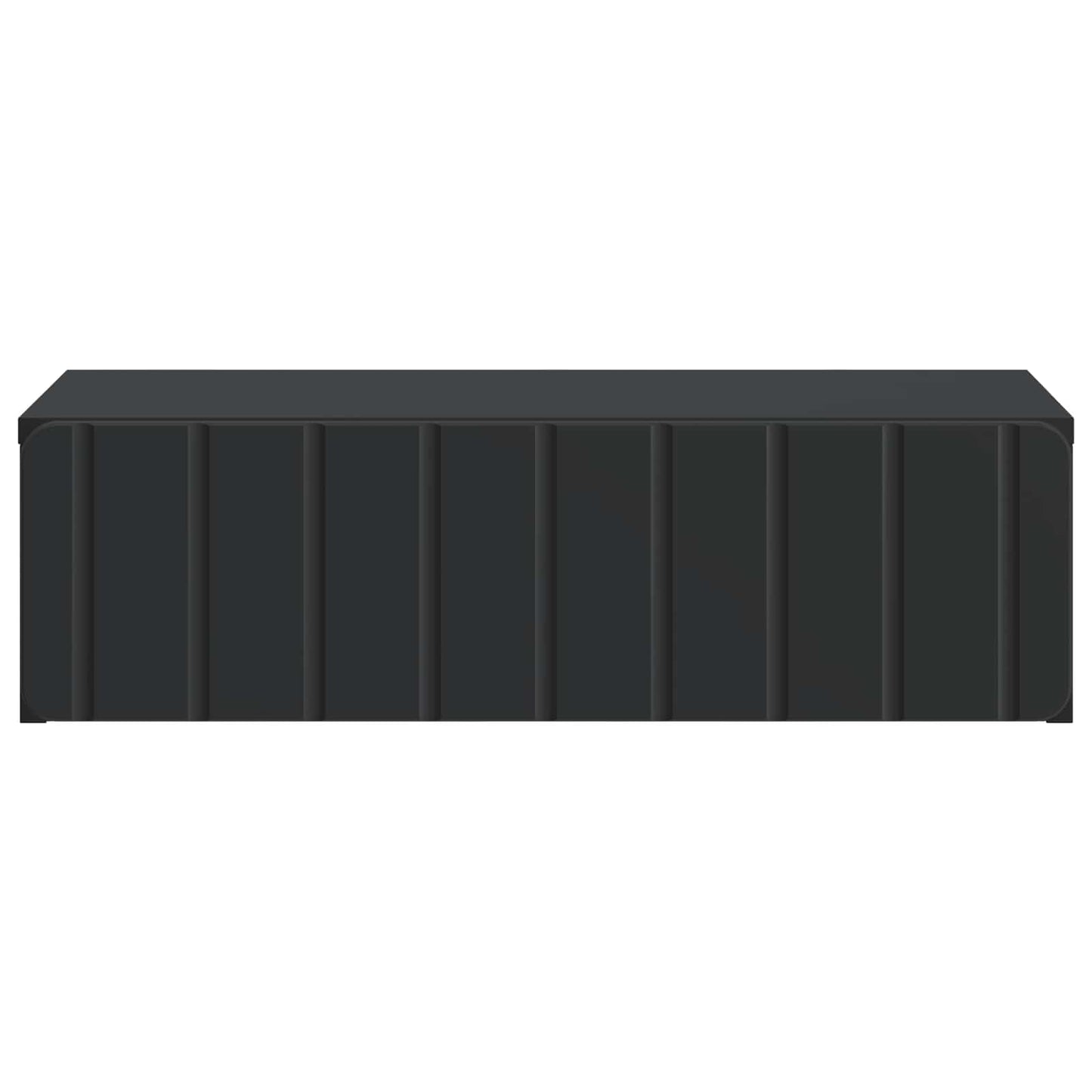 Tavolino da Parete Laterale Nero 59 x 34,5 x 17 cm
