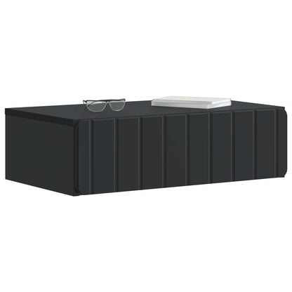 Tavolino da Parete Laterale Nero 59 x 34,5 x 17 cm | homemem39