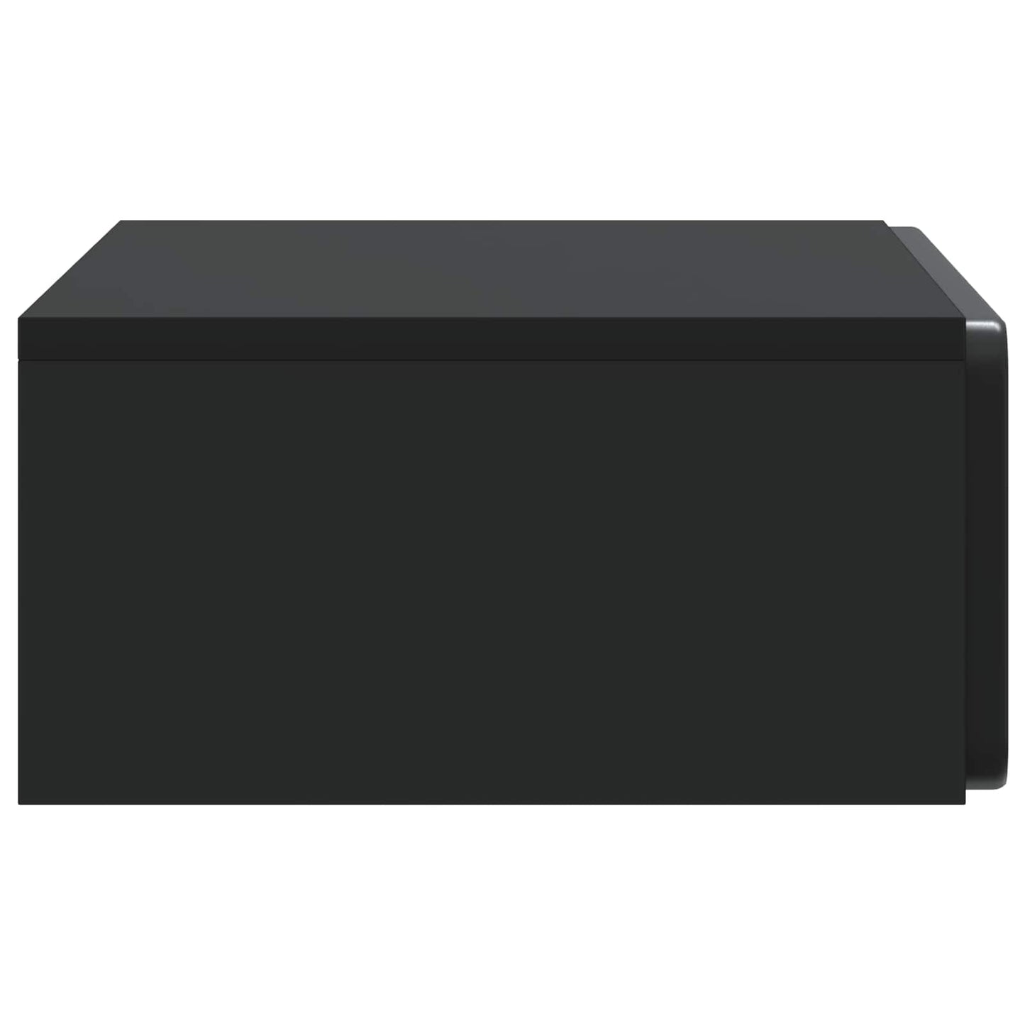 Tavolino da Parete Laterale Nero 59 x 34,5 x 17 cm