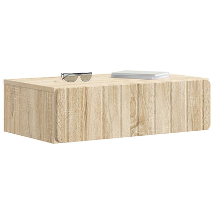 Tavolino da Parete Laterale Rovere Sonoma 59 x 34,5 x 17 cm | homemem39