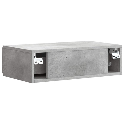 Tavolino da Parete Laterale Grigio Cemento 59 x 34,5 x 17 cm | homemem39