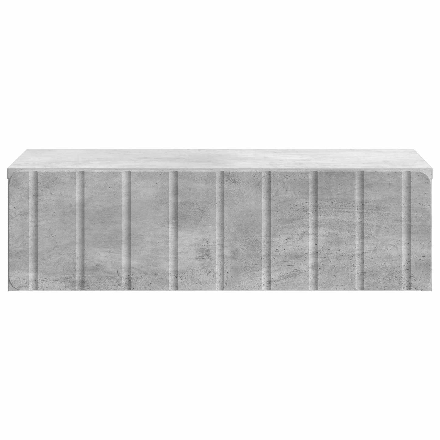 Tavolino da Parete Laterale Grigio Cemento 59 x 34,5 x 17 cm