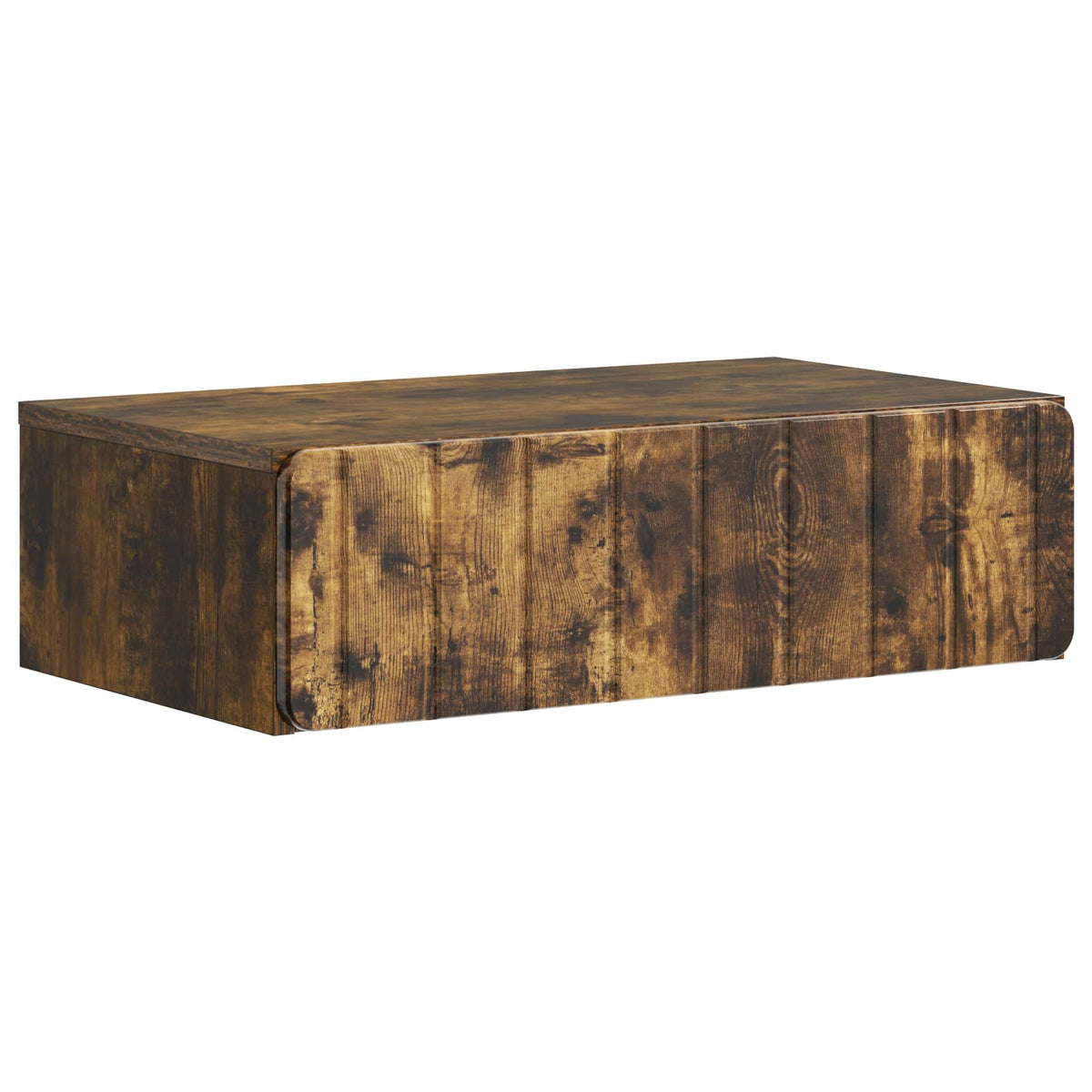 Tavolino da Parete Laterale Rovere Fumo 59 x 34,5 x 17 cm - homemem39