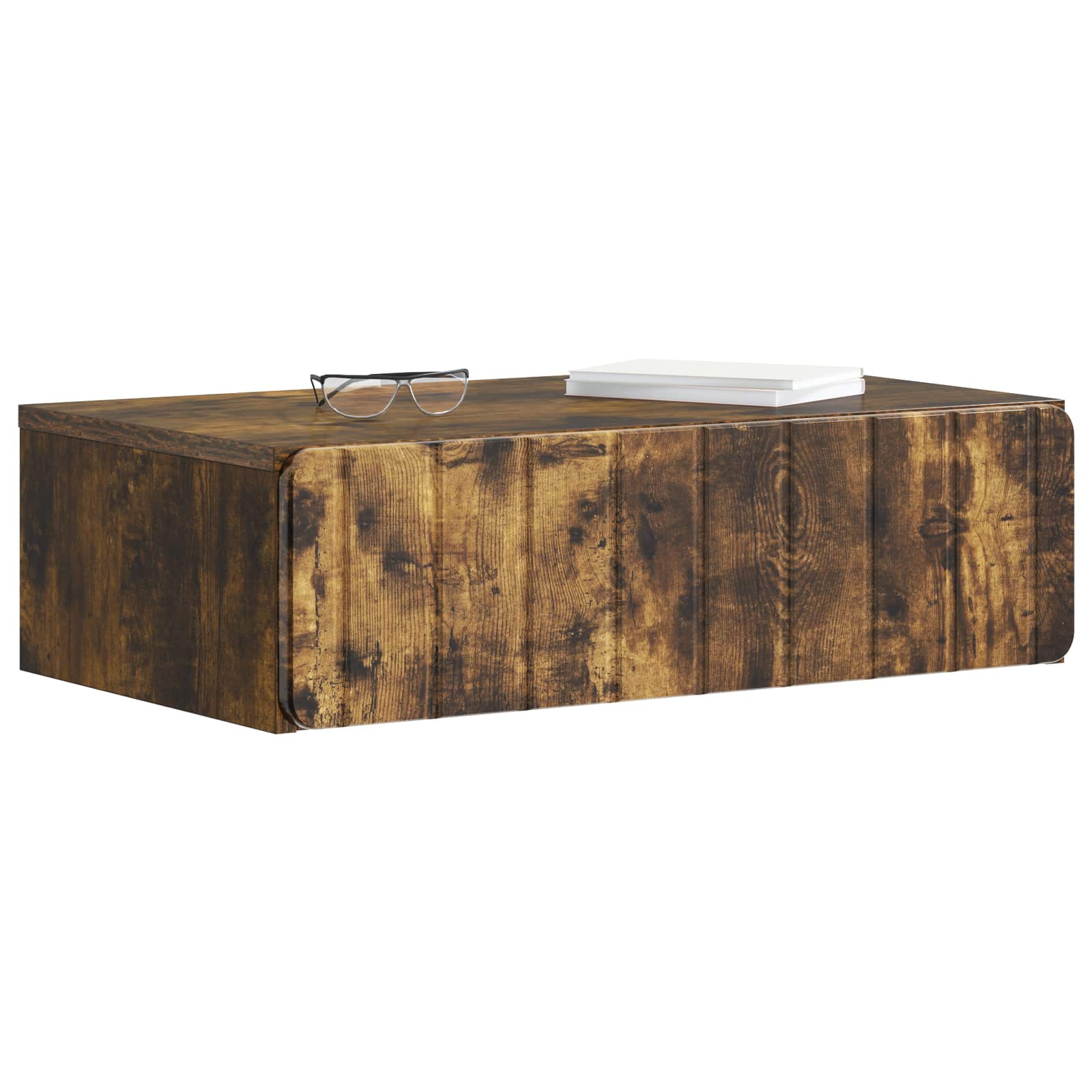 Tavolino da Parete Laterale Rovere Fumo 59 x 34,5 x 17 cm | homemem39