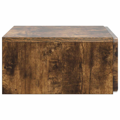 Tavolino da Parete Laterale Rovere Fumo 59 x 34,5 x 17 cm | homemem39