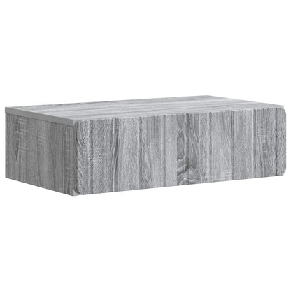 Tavolino da Parete Laterale Grigio Sonoma 59 x 34,5 x 17 cm | homemem39
