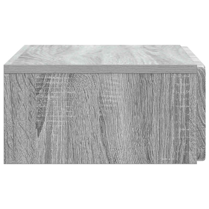 Tavolino da Parete Laterale Grigio Sonoma 59 x 34,5 x 17 cm | homemem39