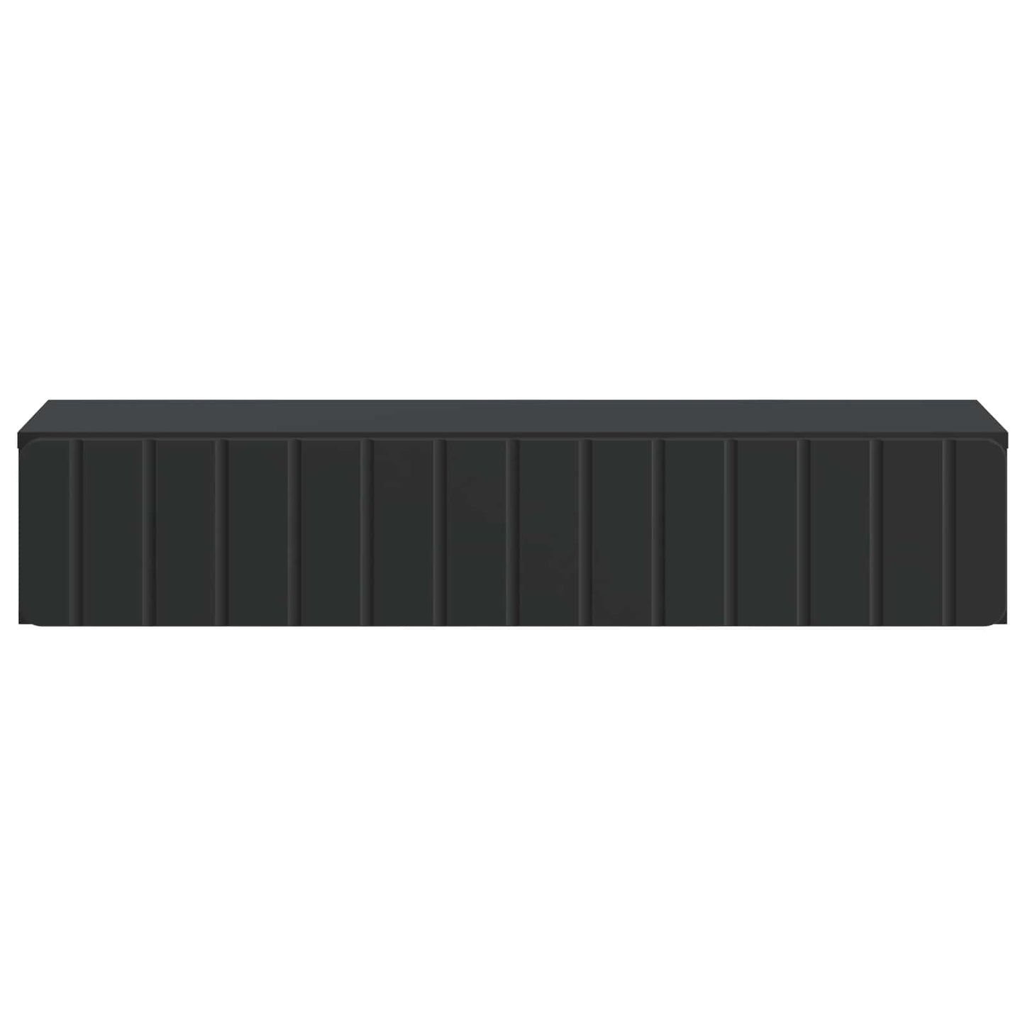 Tavolino da Parete Laterale Nero 87,5 x 34,5 x 17 cm