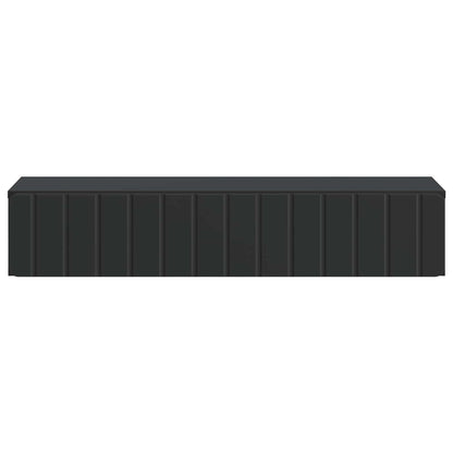 Tavolino da Parete Laterale Nero 87,5 x 34,5 x 17 cm