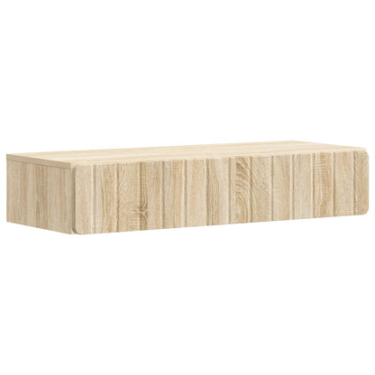 Tavolino da Parete Laterale Rovere Sonoma 87,5 x 34,5 x 17 cm