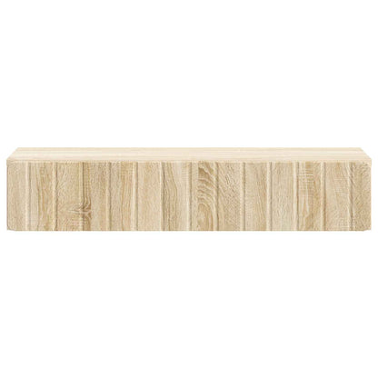 Tavolino da Parete Laterale Rovere Sonoma 87,5 x 34,5 x 17 cm