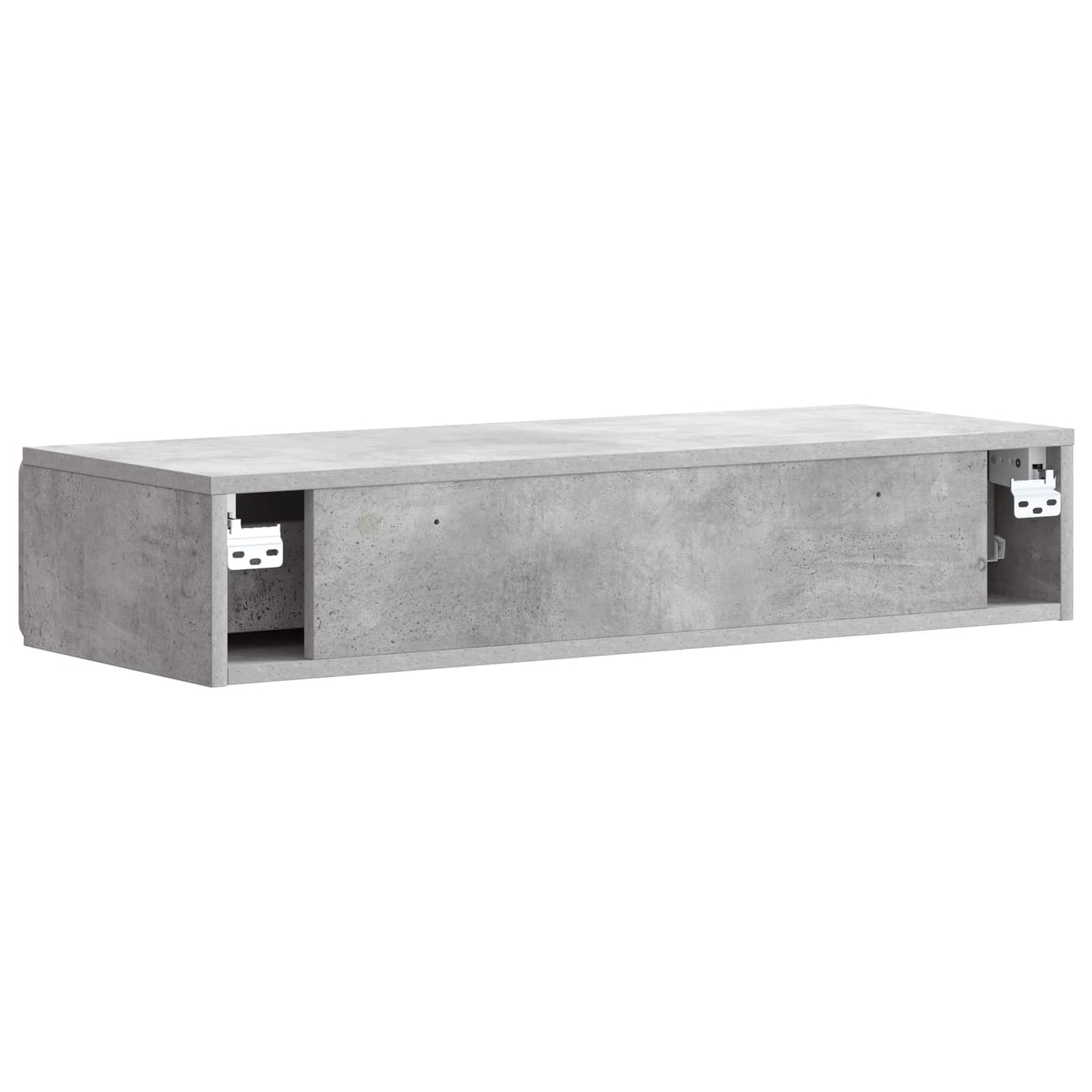 Tavolino da Parete Laterale Grigio Cemento 87,5 x 34,5 x 17 cm | homemem39