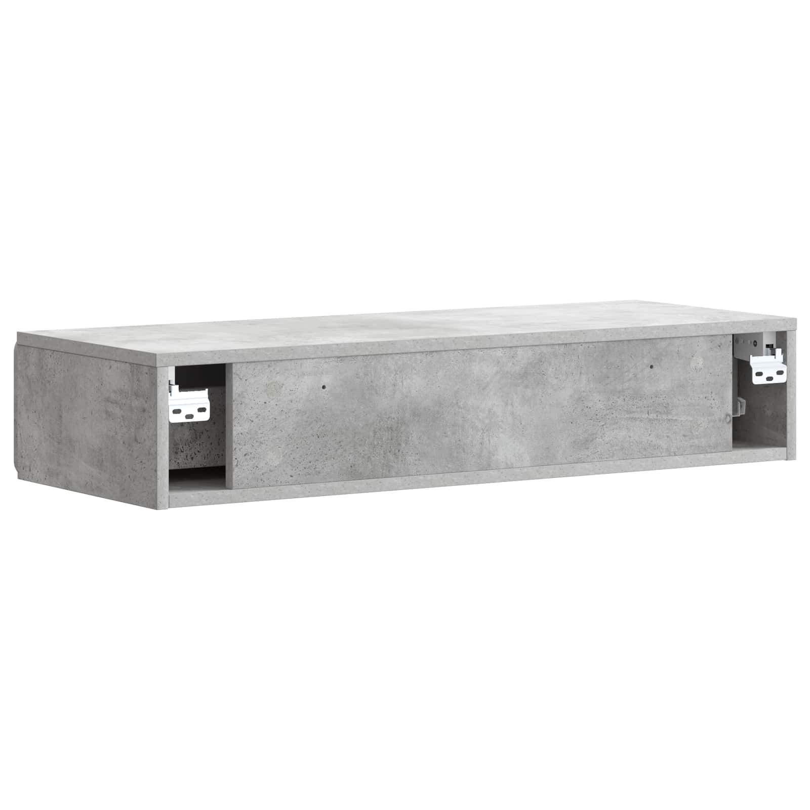 Tavolino da Parete Laterale Grigio Cemento 87,5 x 34,5 x 17 cm | homemem39