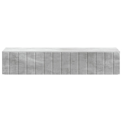 Tavolino da Parete Laterale Grigio Cemento 87,5 x 34,5 x 17 cm | homemem39