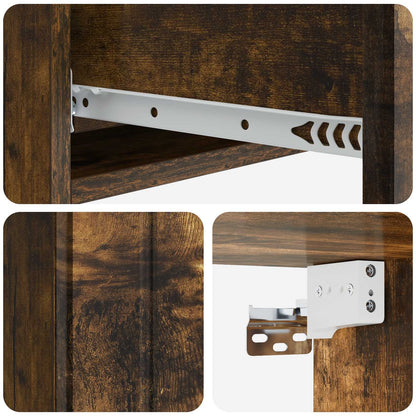 Tavolino da Parete Laterale Rovere Fumo 87,5 x 34,5 x 17 cm | homemem39