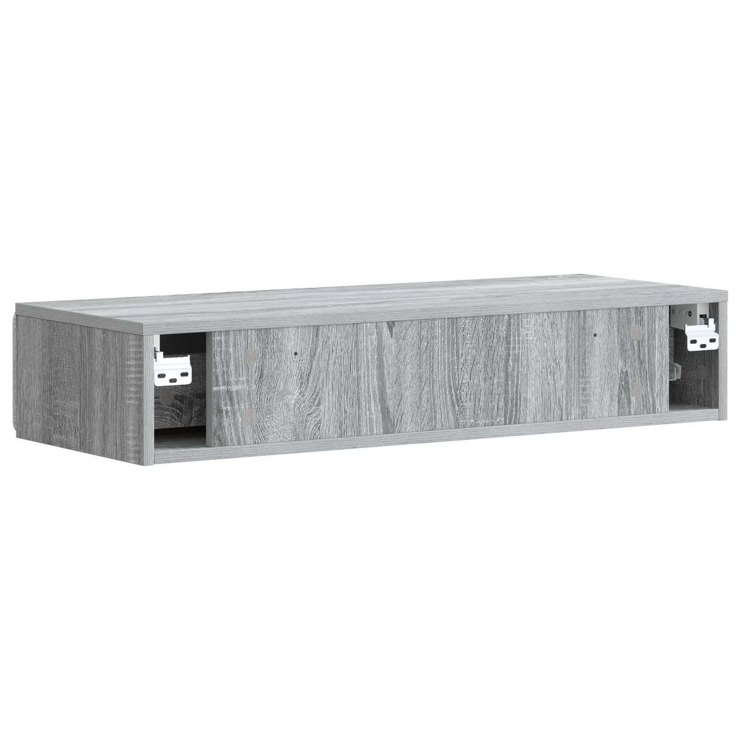Tavolino da Parete Laterale Grigio Sonoma 87,5 x 34,5 x 17 cm | homemem39