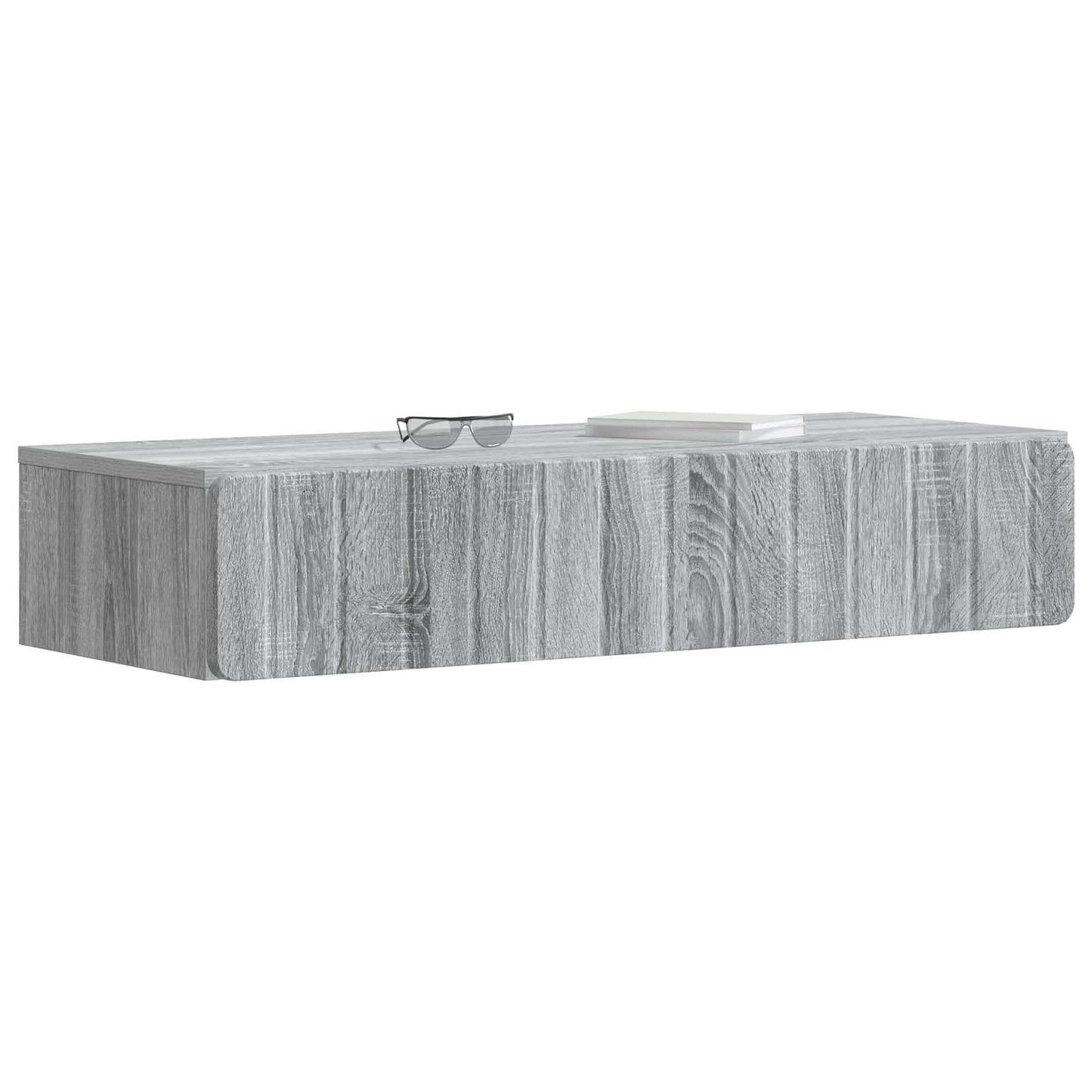 Tavolino da Parete Laterale Grigio Sonoma 87,5 x 34,5 x 17 cm | homemem39
