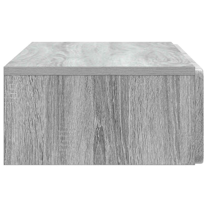 Tavolino da Parete Laterale Grigio Sonoma 87,5 x 34,5 x 17 cm | homemem39