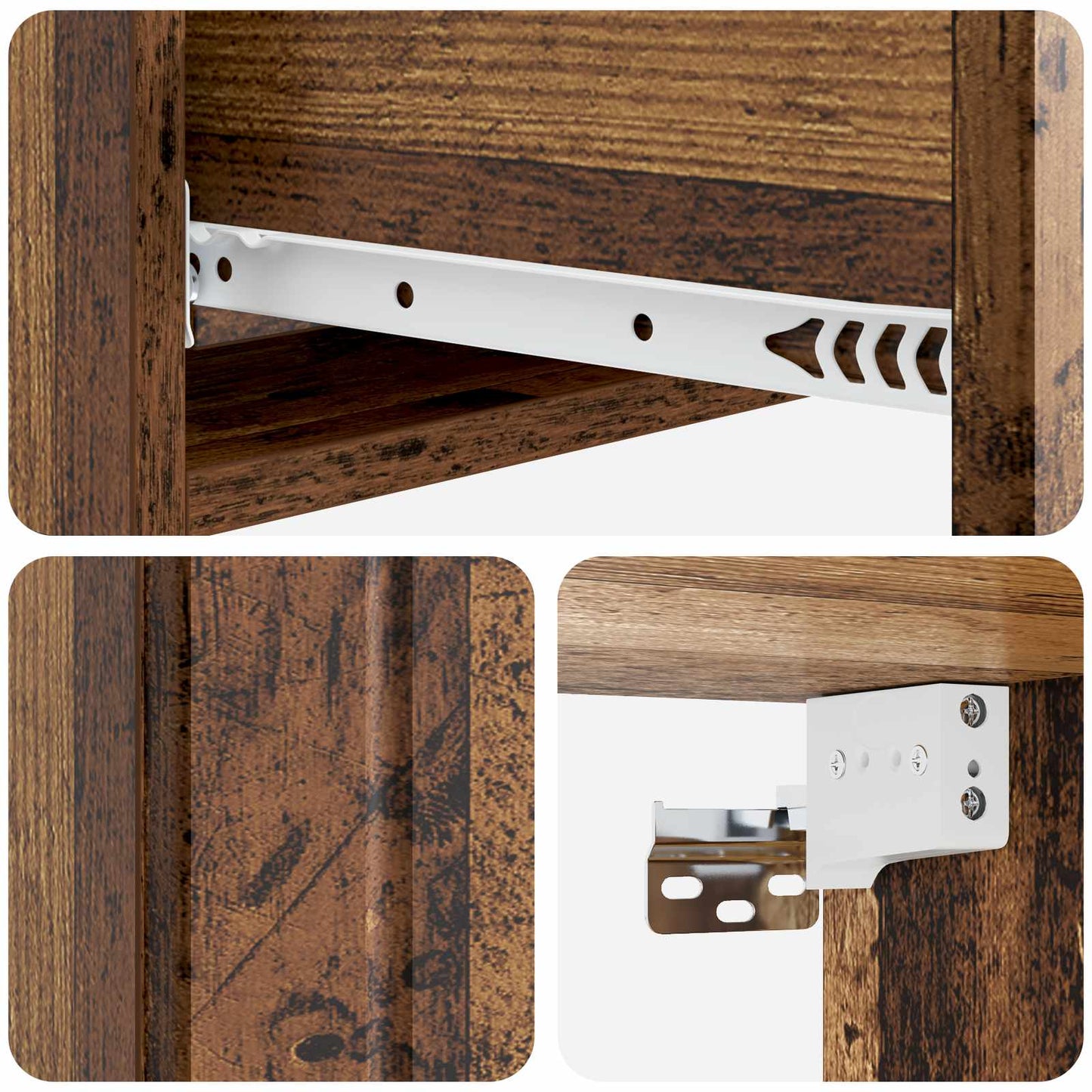 Tavolino da Parete Laterale Legno antico 87,5 x 34,5 x 17 cm | homemem39