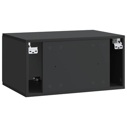 Mobile Porta TV da Muro Nero 59,5 x 41 x 30 cm | homemem39
