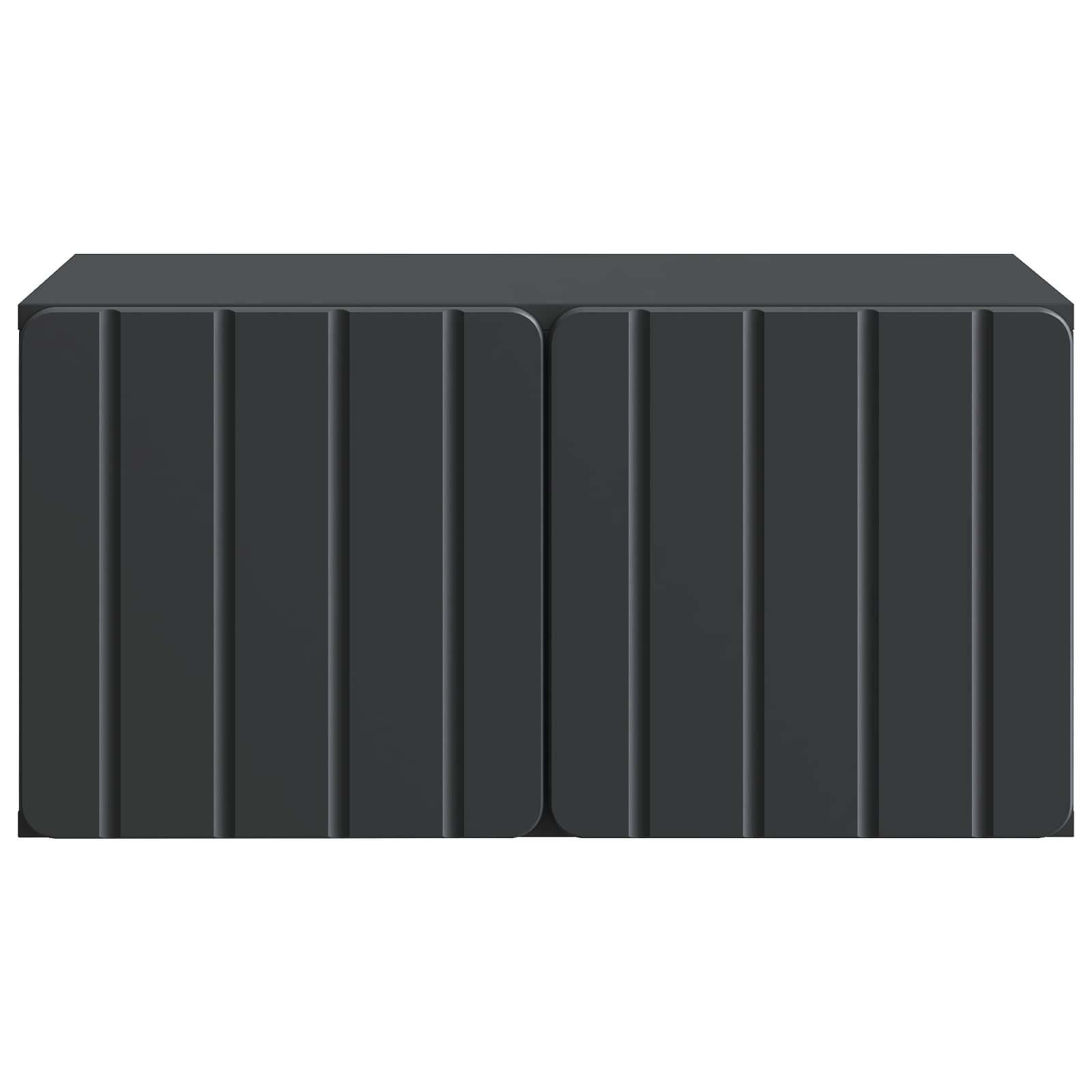 Mobile Porta TV da Muro Nero 59,5 x 41 x 30 cm | homemem39
