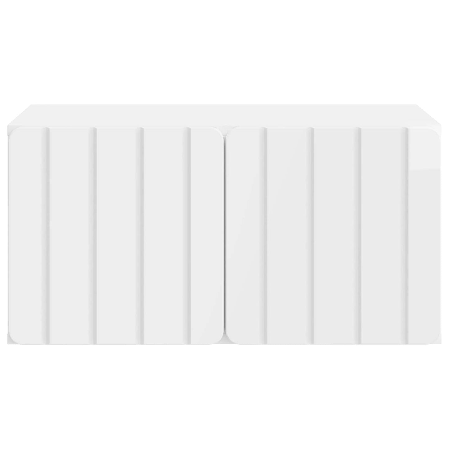 Mobile Porta TV da Muro Bianco Lucido 59,5 x 41 x 30 cm | homemem39