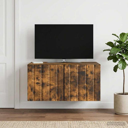 Mobile Porta TV da Muro 59,5 x 41 x 30 cm Rovere Fumo