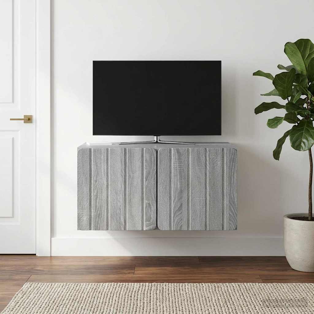 Mobile Porta TV da Muro 59,5 x 41 x 30 cm Sonoma grigio