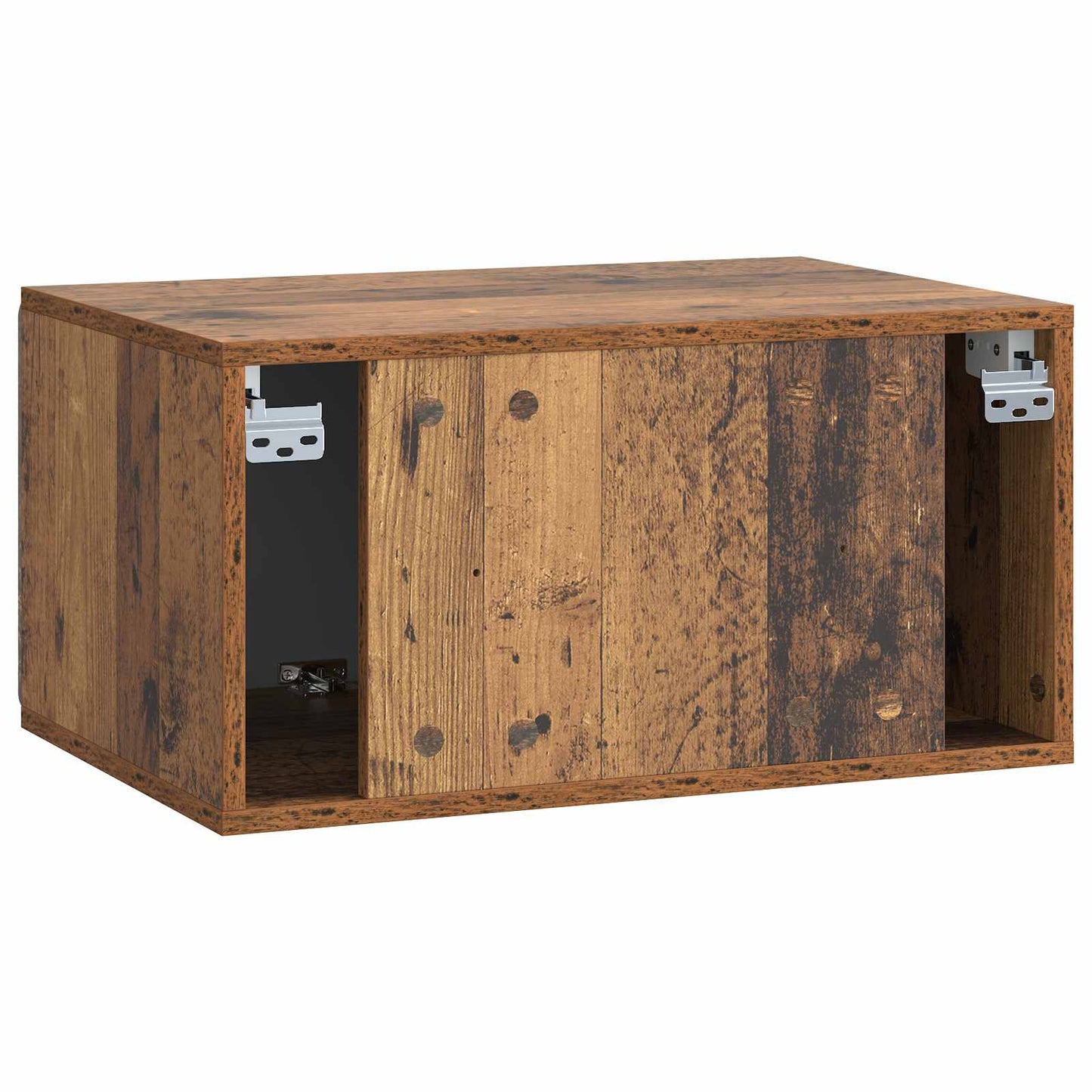 Mobile Porta TV da Muro 59,5 x 41 x 30 cm Legno antico