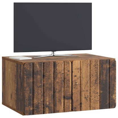 Mobile Porta TV da Muro 59,5 x 41 x 30 cm Legno antico