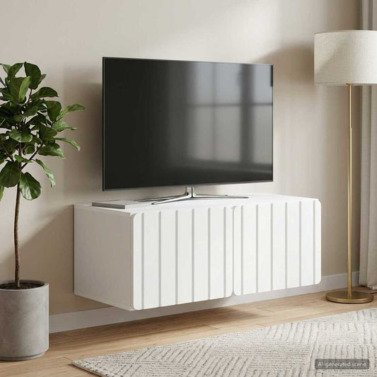 Mobile Porta TV da Muro 78,5 x 41 x 30 cm Bianco | homemem39