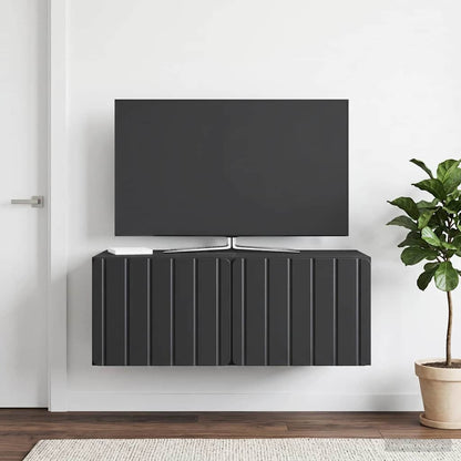 Mobile Porta TV da Muro 78,5 x 41 x 30 cm Nero