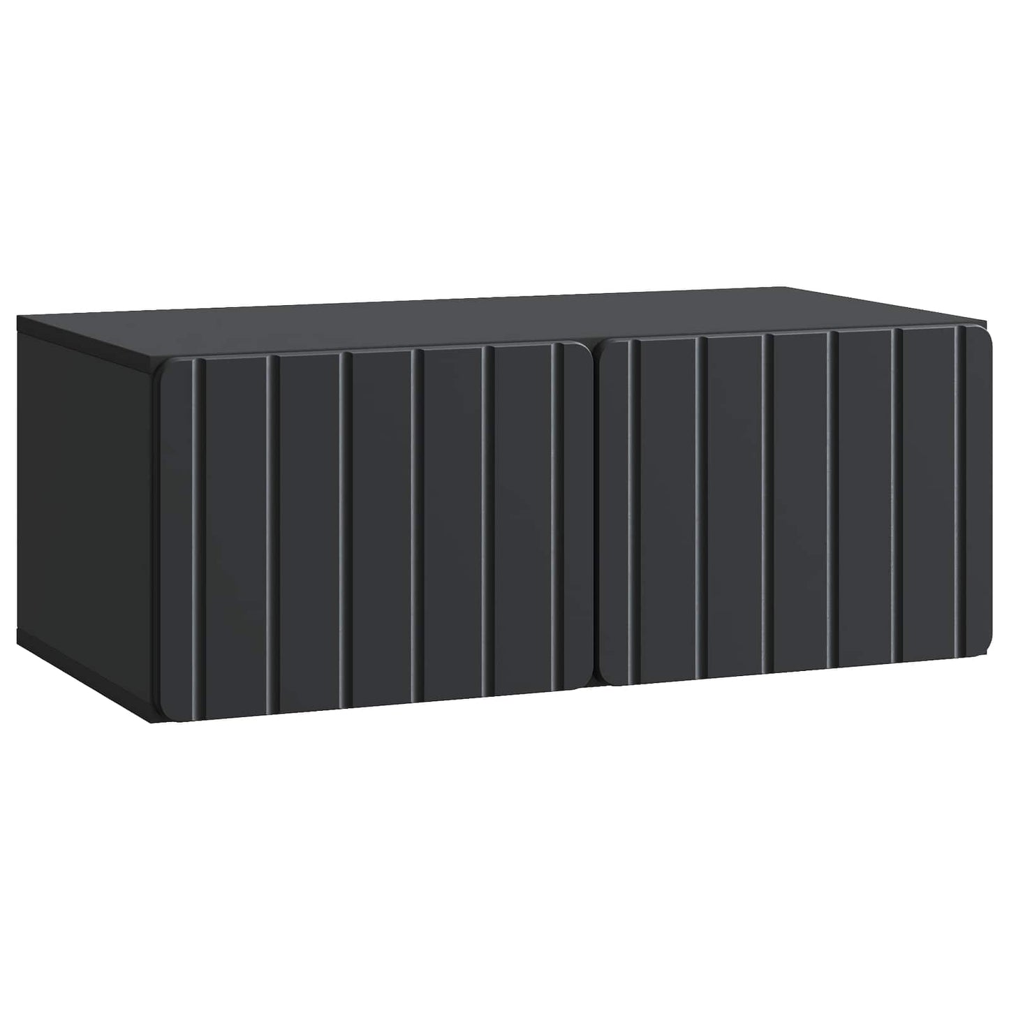 Mobile Porta TV da Muro Nero 78,5 x 41 x 30 cm | homemem39
