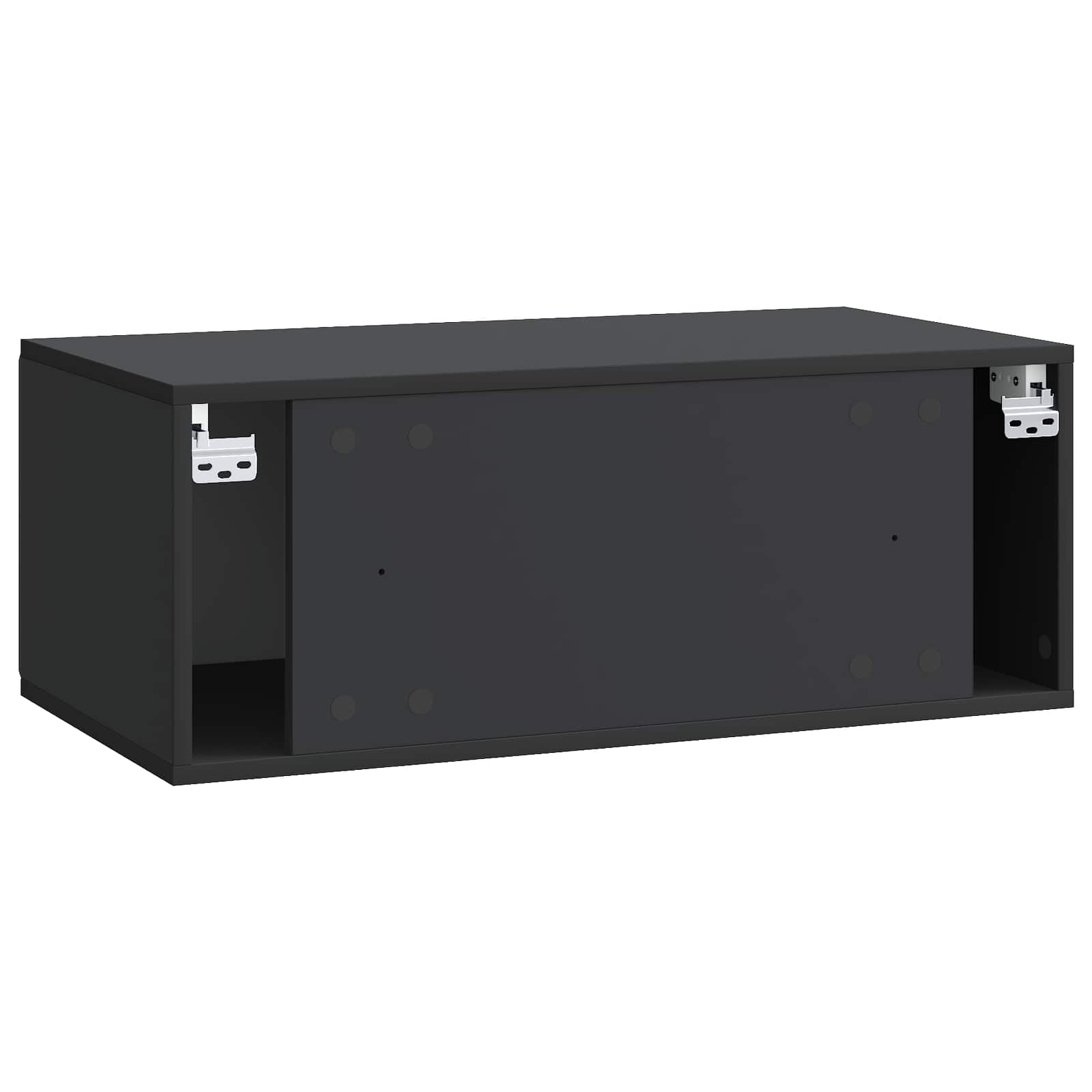 Mobile Porta TV da Muro Nero 78,5 x 41 x 30 cm | homemem39