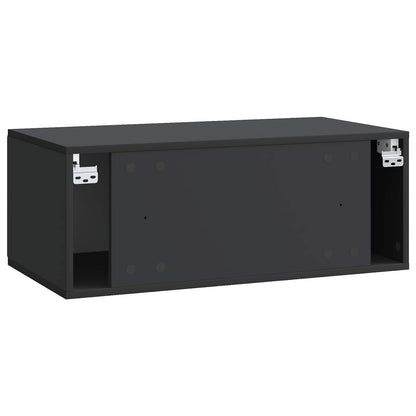 Mobile Porta TV da Muro 78,5 x 41 x 30 cm Nero