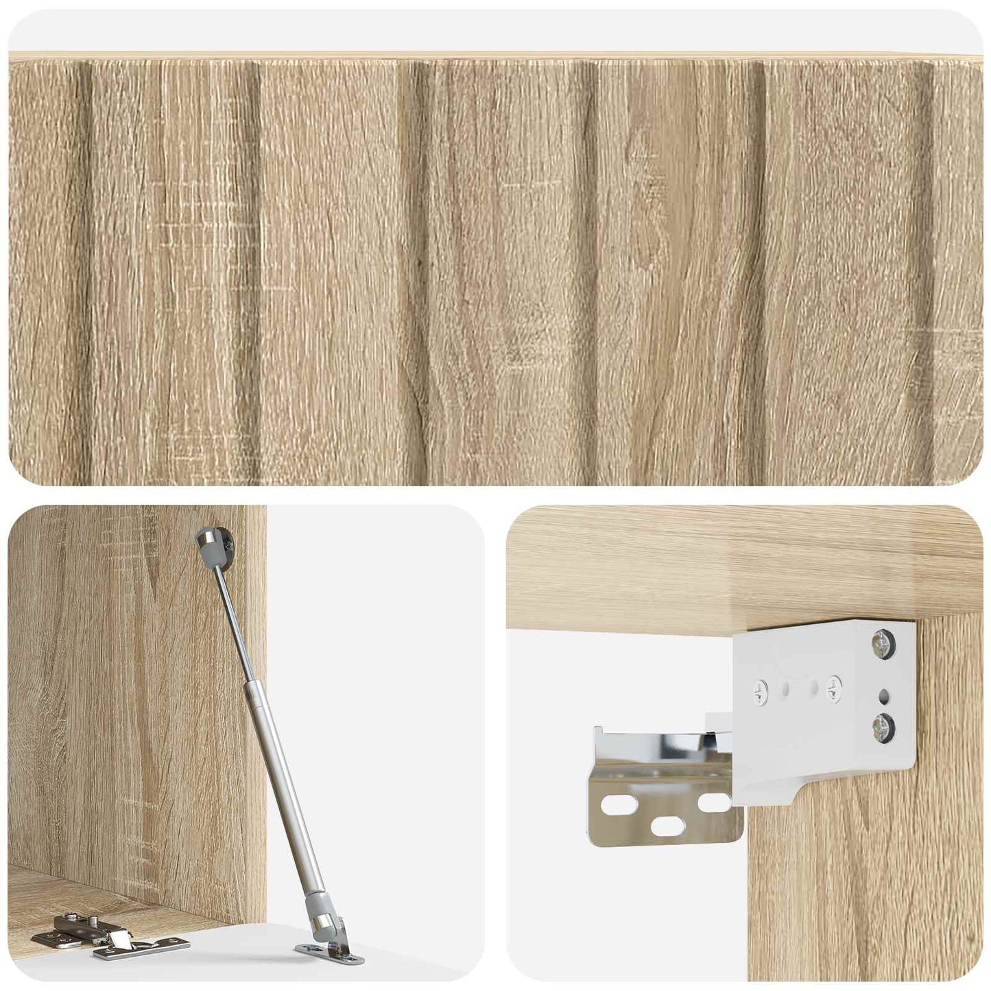 Mobile Porta TV da Muro Rovere Sonoma 78,5 x 41 x 30 cm
