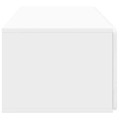 Mobile Porta TV da Muro Bianco Lucido 78,5 x 41 x 30 cm | homemem39