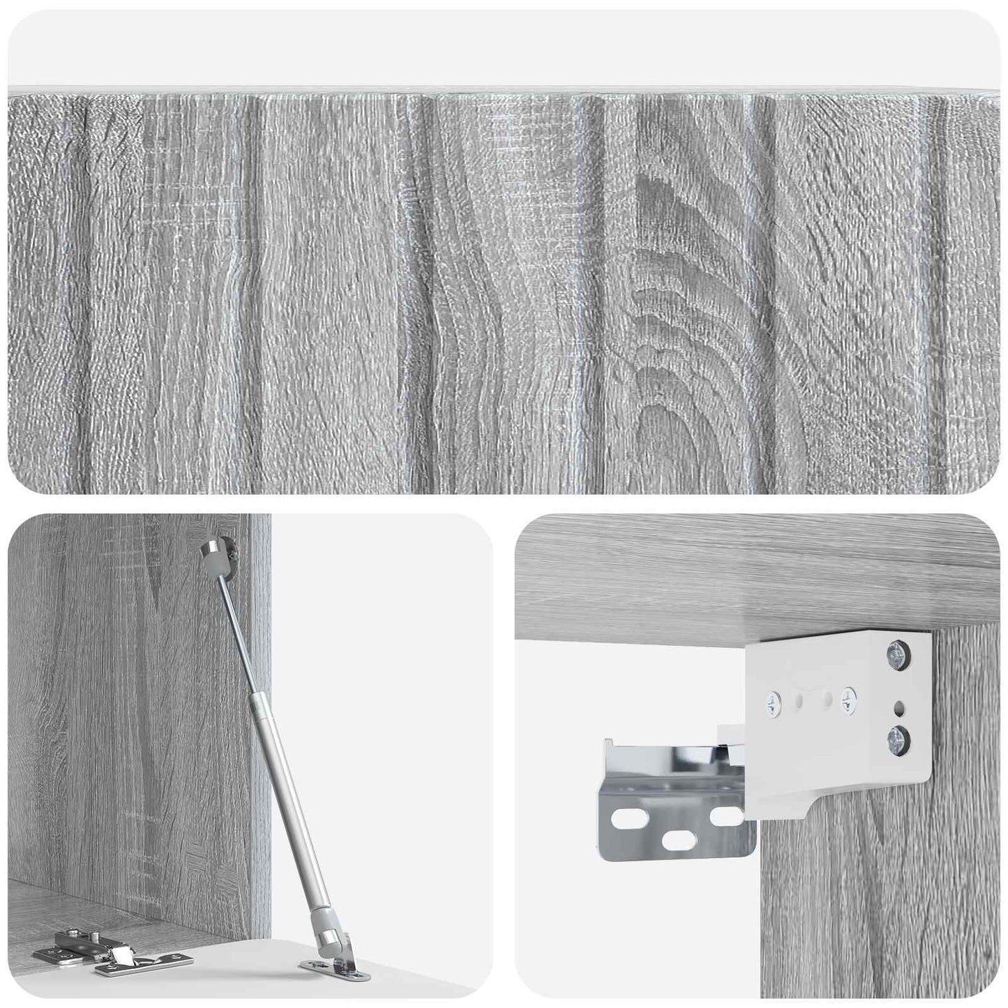 Mobile Porta TV da Muro Grigio Sonoma 78,5 x 41 x 30 cm | homemem39