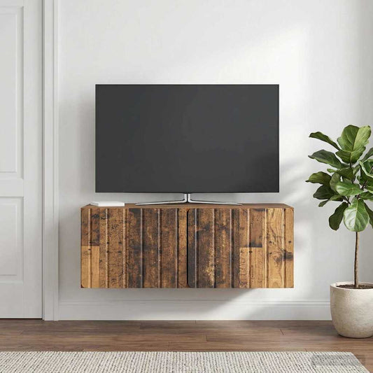 Mobile Porta TV da Muro 78,5 x 41 x 30 cm Legno antico