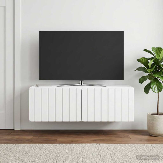 Mobile Porta TV da Muro 98 x 41 x 30 cm Bianco | homemem39