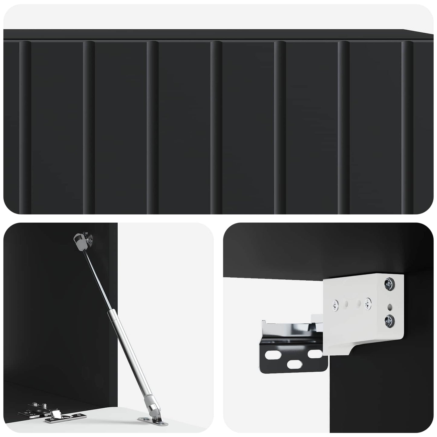 Mobile Porta TV da Muro 98 x 41 x 30 cm Nero