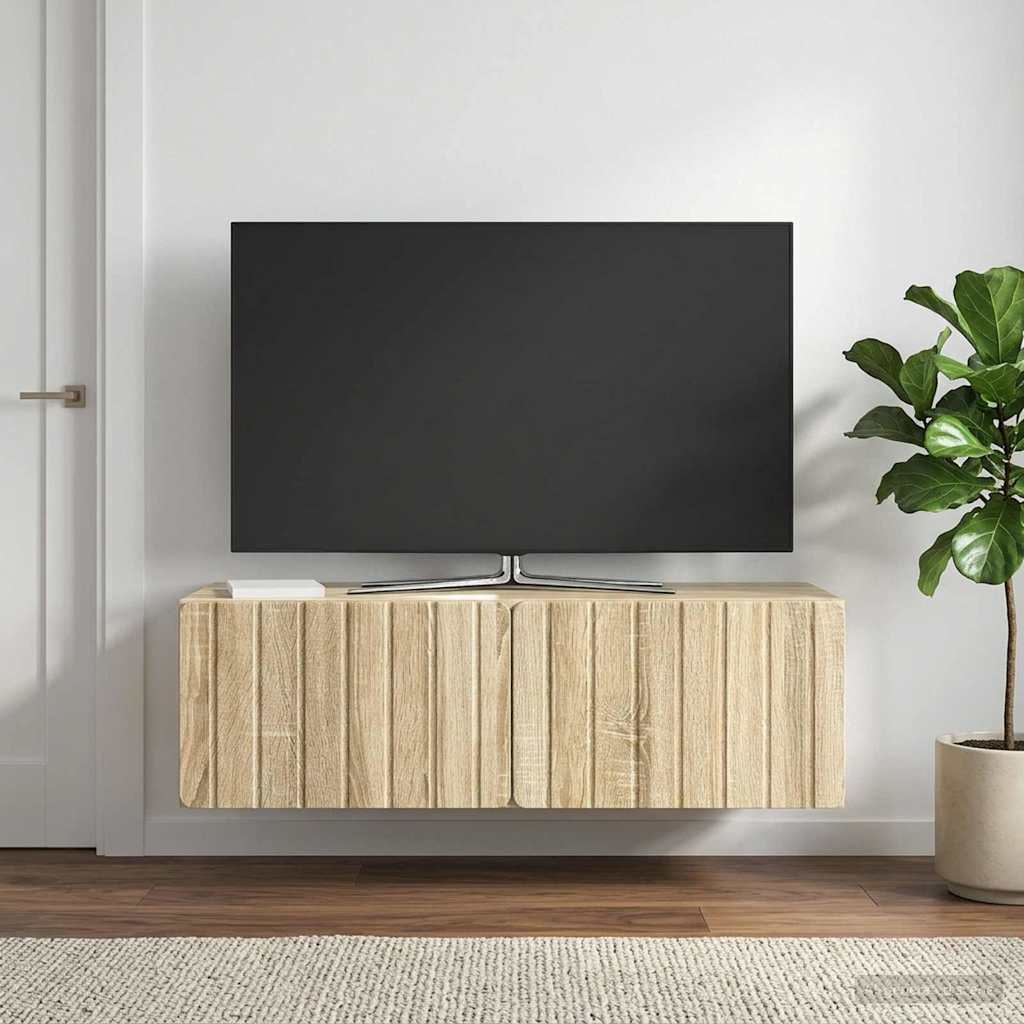 Mobile Porta TV da Muro 98 x 41 x 30 cm Rovere Sonoma