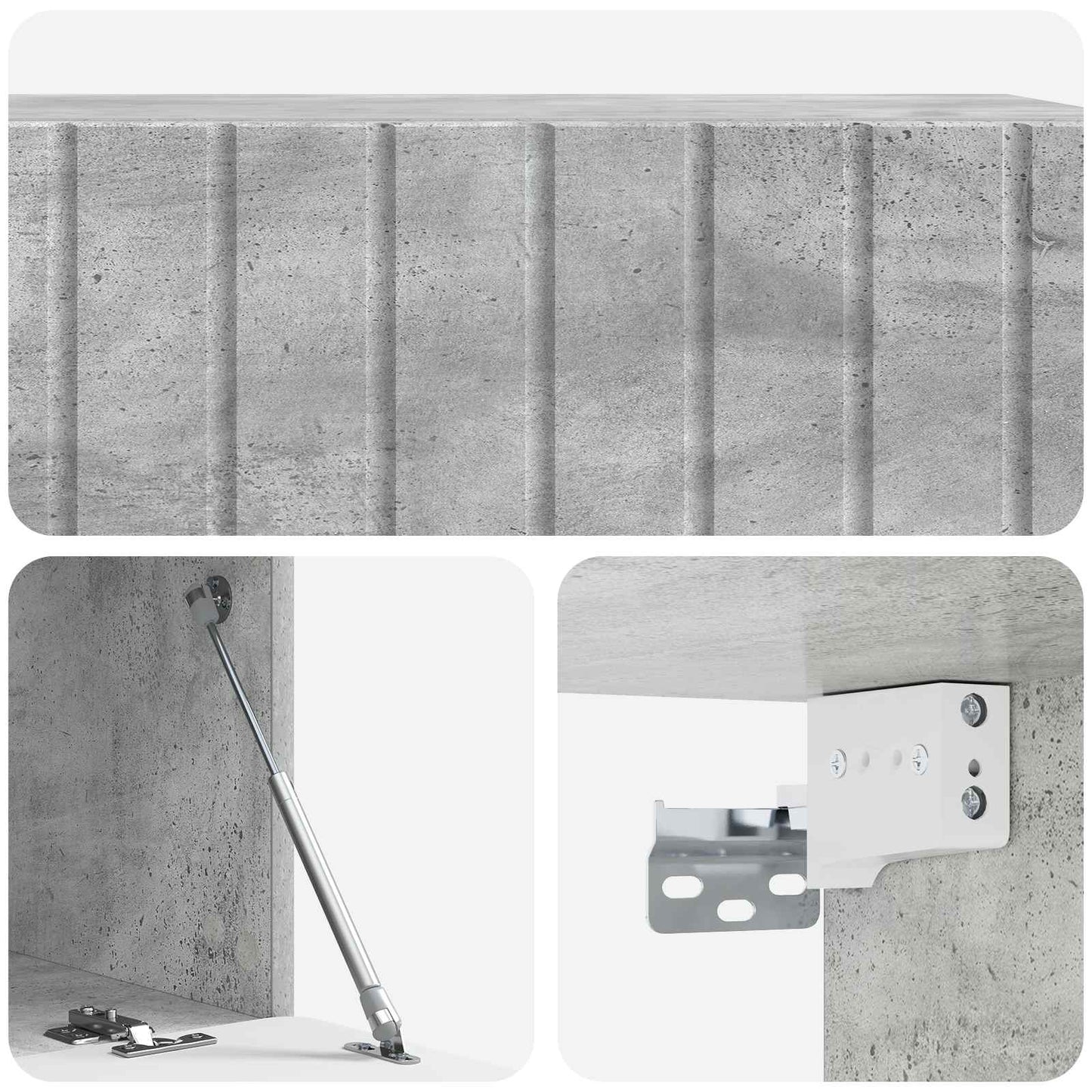 Mobile Porta TV da Muro Grigio Cemento 98 x 41 x 30 cm | homemem39