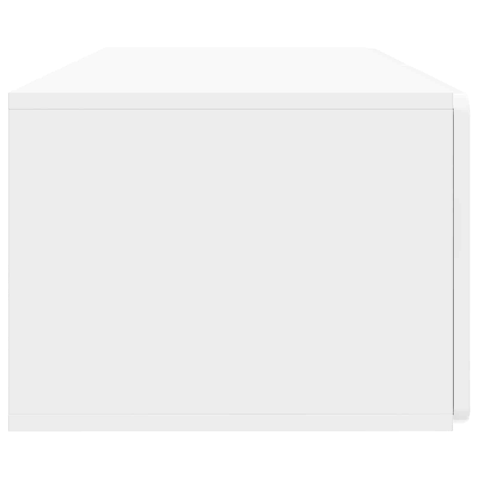 Mobile Porta TV da Muro Bianco Lucido 98 x 41 x 30 cm | homemem39