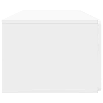 Mobile Porta TV da Muro Bianco Lucido 98 x 41 x 30 cm | homemem39