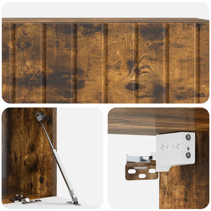 Mobile Porta TV da Muro 98 x 41 x 30 cm Rovere Fumo