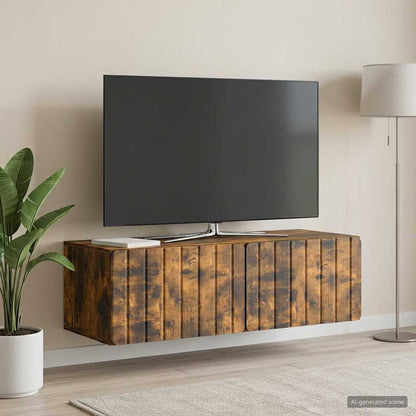 Mobile Porta TV da Muro 98 x 41 x 30 cm Rovere Fumo